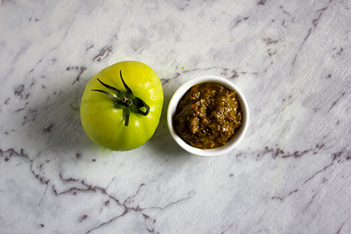 Jacican green tomato kasoundi recipe